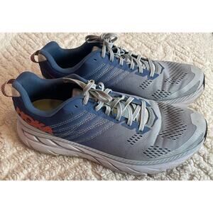 Hoka One One Womens Clifton 6 1102873 EBWD Blue Running Shoes Sneakers Size 10.5